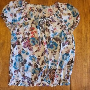 Floral Print Women's Top